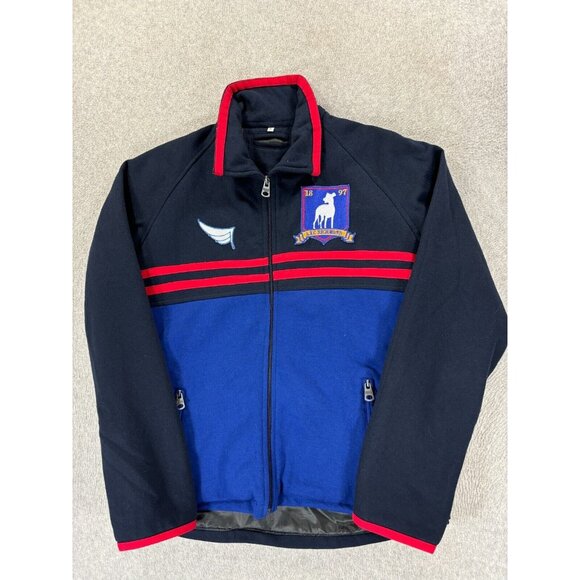 Ted Lasso AFC Richmond Lined Winter Soccer Jacket (Men's Medium) Blue - Stitched - Picture 1 of 11